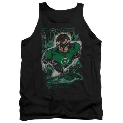 Justice League Green Lantern #1 Distress Mens Tank Top Shirt Black