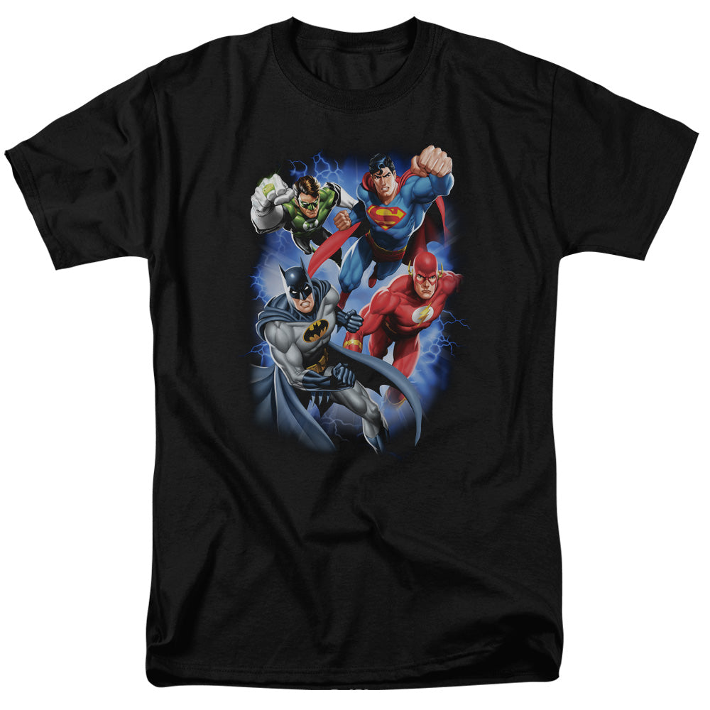Justice League Of America Storm Makers Mens T Shirt Black