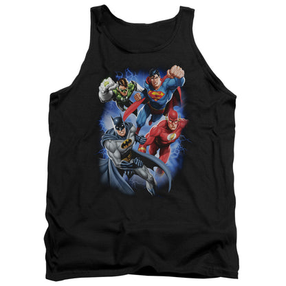 Justice League Storm Makers Mens Tank Top Shirt Black