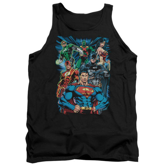 Justice League Justice Is Served Mens Tank Top Shirt Black