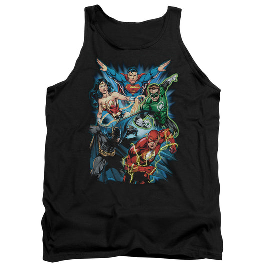 Justice League Jl Assemble Mens Tank Top Shirt Black