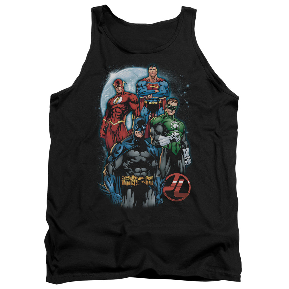 Justice League The Four Mens Tank Top Shirt Black