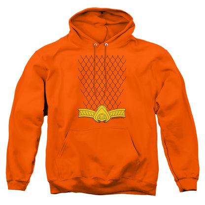 Justice League Of America New Aqua Uniform Mens Hoodie Orange Officially Licensed
