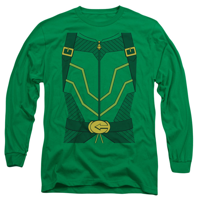 Jla Arrow Uniform Mens Long Sleeve Shirt Kelly Green