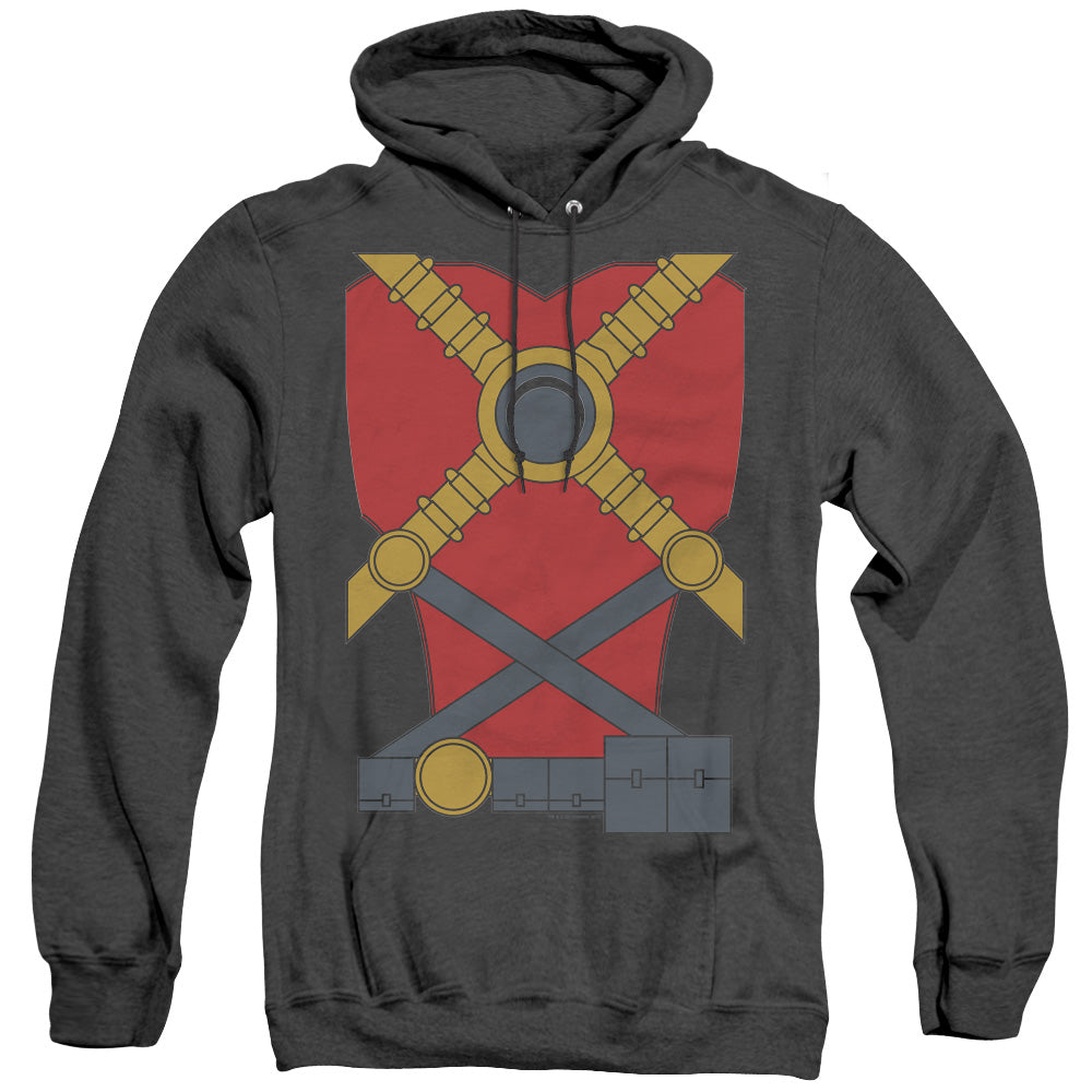 Justice League Of America Red Robin Heather Mens Hoodie Black Officially Licensed