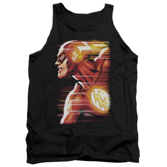 Justice League Speed Head Mens Tank Top Shirt Black