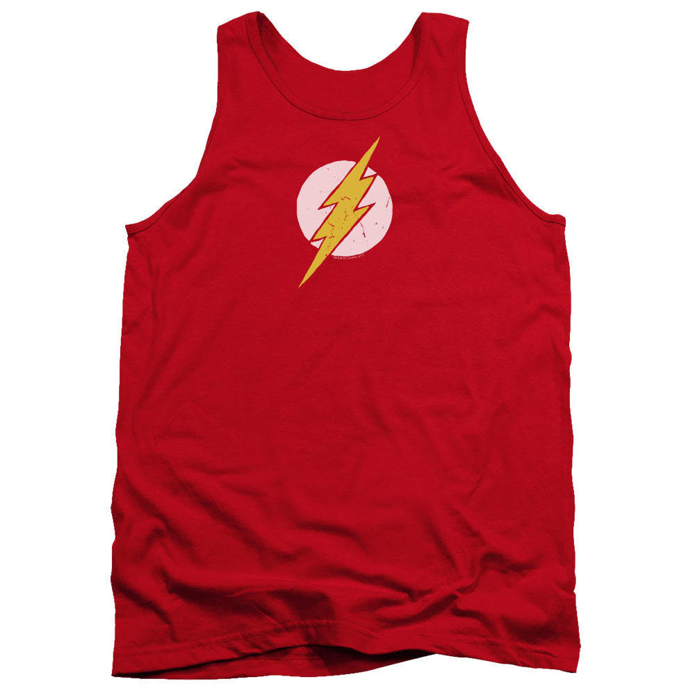 Justice League Rough Flash Mens Tank Top Shirt Red