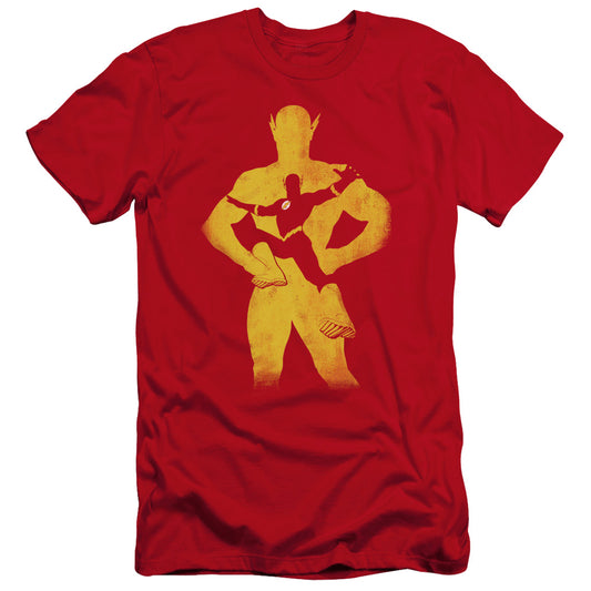 Jla Flash Knockout Premium Bella Canvas Slim Fit Mens T Shirt Red