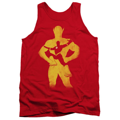 Justice League Flash Knockout Mens Tank Top Shirt Red