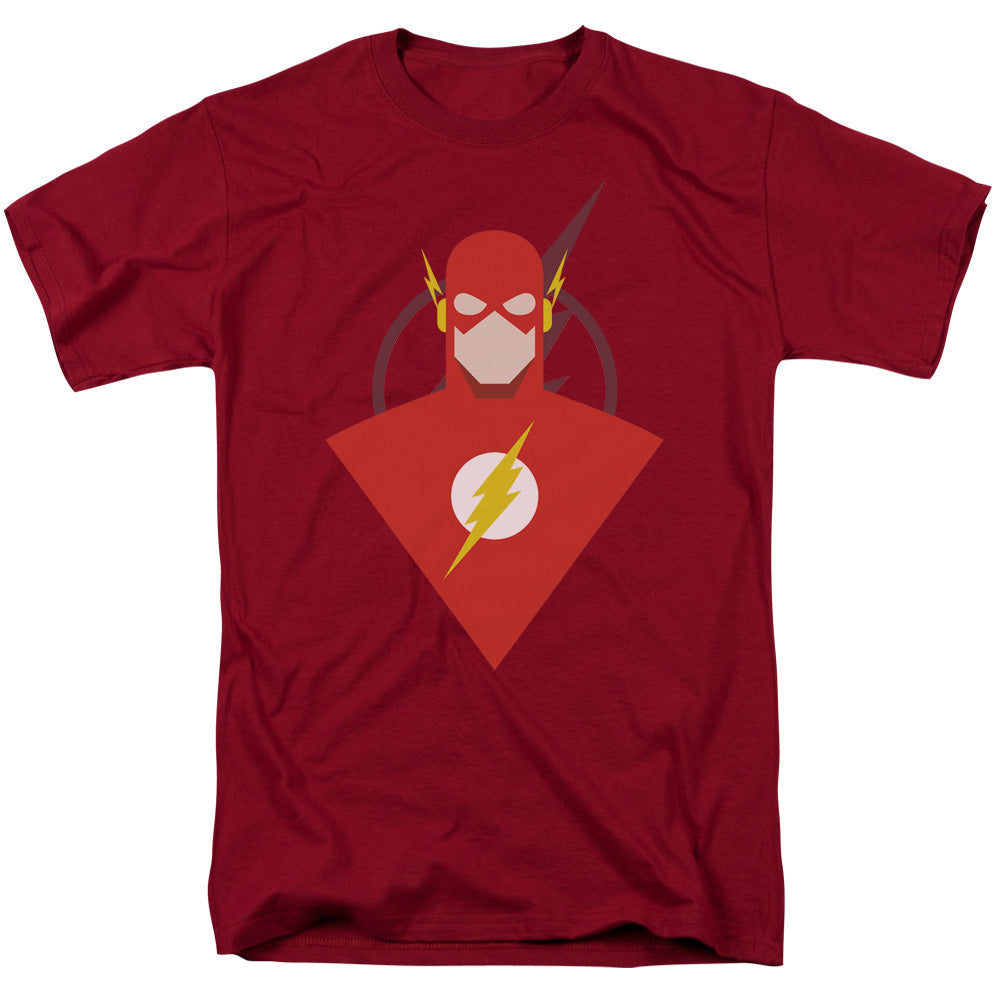 Justice League Of America Simple Flash Mens T Shirt Cardinal