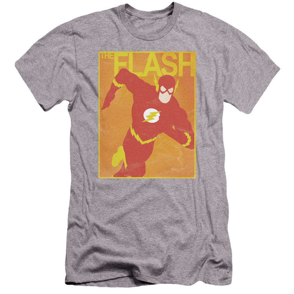 Jla Simple Flash Poster Premium Bella Canvas Slim Fit Mens T Shirt Athletic Heather