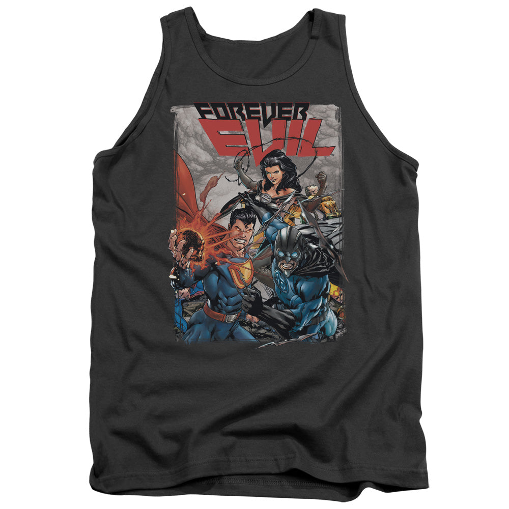 Justice League Crime Syndicate Mens Tank Top Shirt Charcoal