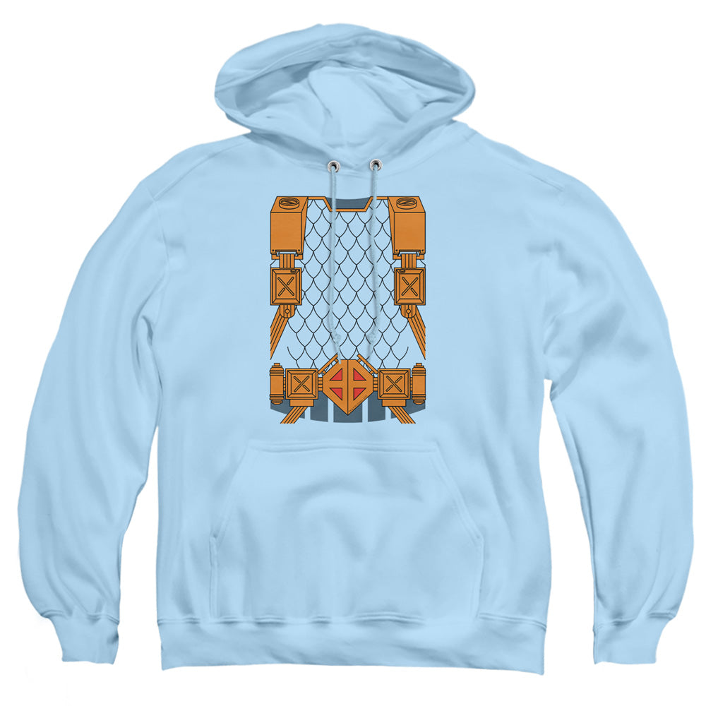 Justice League Of America Deathstroke Uniform Mens Hoodie Light Blue Officially Licensed