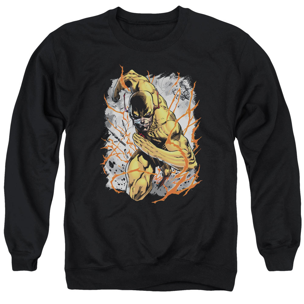 Justice League Of America Reversed Mens Crewneck Sweatshirt Black Officially Licensed