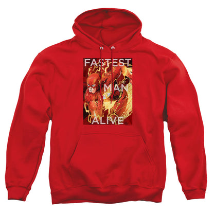 Justice League Of America Fastest Man Alive Mens Hoodie Red Officially Licensed