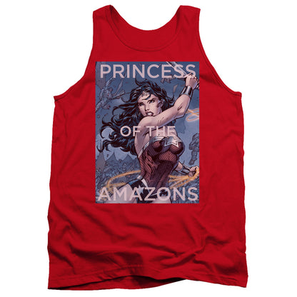 Justice League Princess Of The Amazons Mens Tank Top Shirt Red