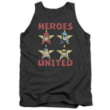 Load image into Gallery viewer, Justice League United Stars Mens Tank Top Shirt Charcoal