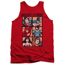 Load image into Gallery viewer, Justice League Rough Panels Mens Tank Top Shirt Red