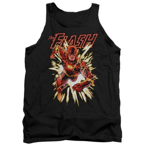 Justice League Flash Glow Mens Tank Top Shirt Black