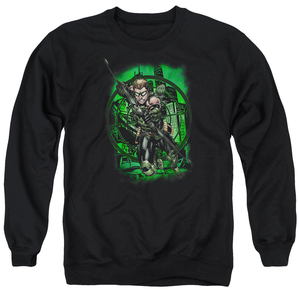 Justice League Of America In My Sight Mens Crewneck Sweatshirt Black Officially Licensed