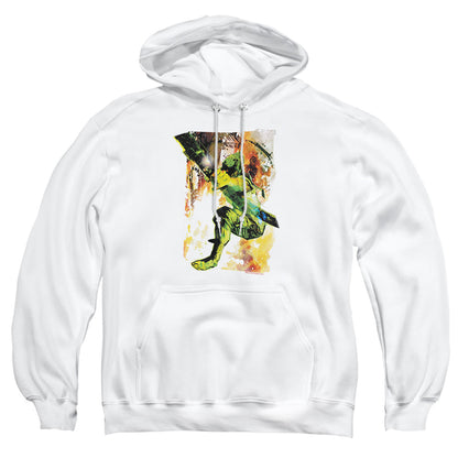 Justice League Of America Painted Archer Mens Hoodie White Officially Licensed