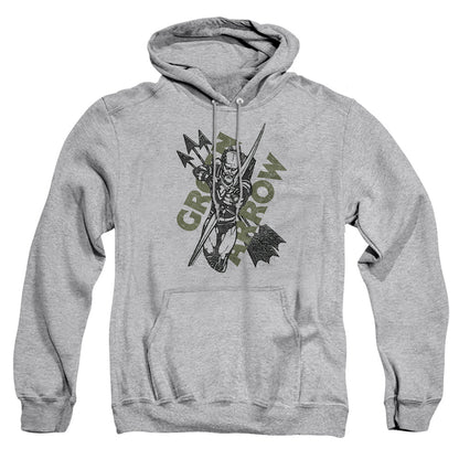 Justice League Of America Archers Arrows Mens Hoodie Athletic Heather Officially Licensed