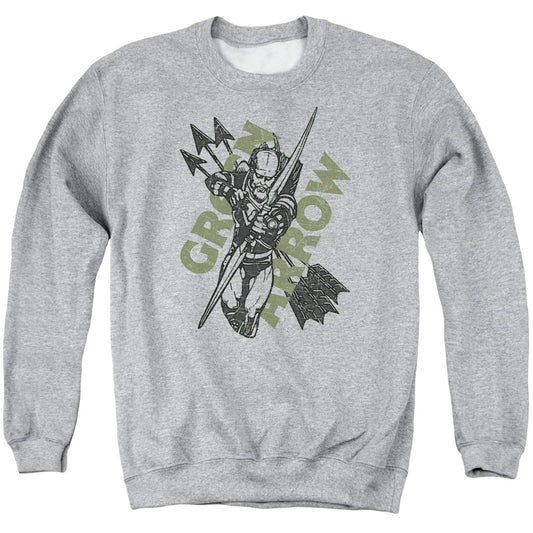 Jla Archers Arrows Mens Crewneck Sweatshirt Athletic Heather