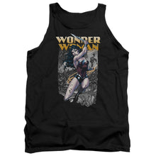 Load image into Gallery viewer, Justice League Wonder Slice Mens Tank Top Shirt Black