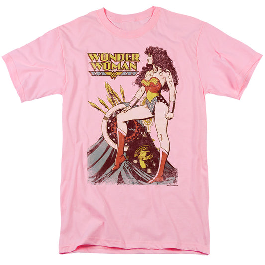 Justice League Of America Armament Mens T Shirt Pink