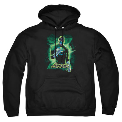 Justice League Of America Gl Brooding Mens Hoodie Black Officially Licensed
