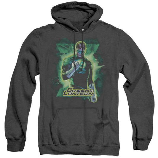 Justice League Of America Gl Brooding Heather Mens Hoodie Black Officially Licensed