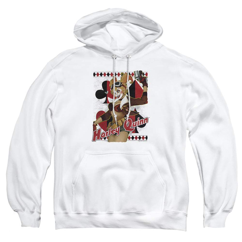 Justice League Of America Harley Bombshetll Mens Hoodie White Officially Licensed