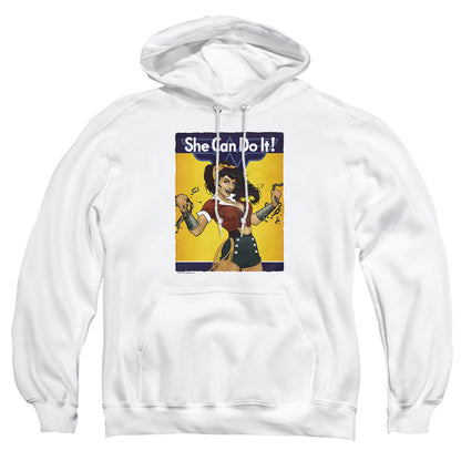 Justice League Of America Wonder Bombshell Mens Hoodie White Officially Licensed