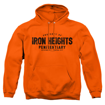 Justice League Of America Iron Heights Mens Hoodie Orange Officially Licensed
