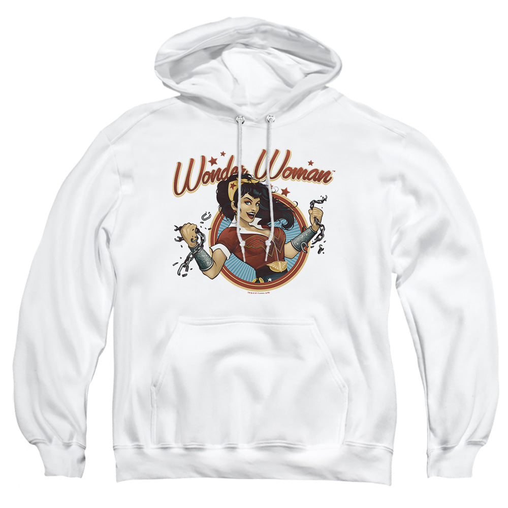 Justice League Of America Wonder Break Mens Hoodie White Officially Licensed