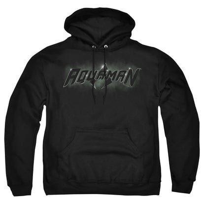 Justice League Of America Aquaman Title Mens Hoodie Black Officially Licensed