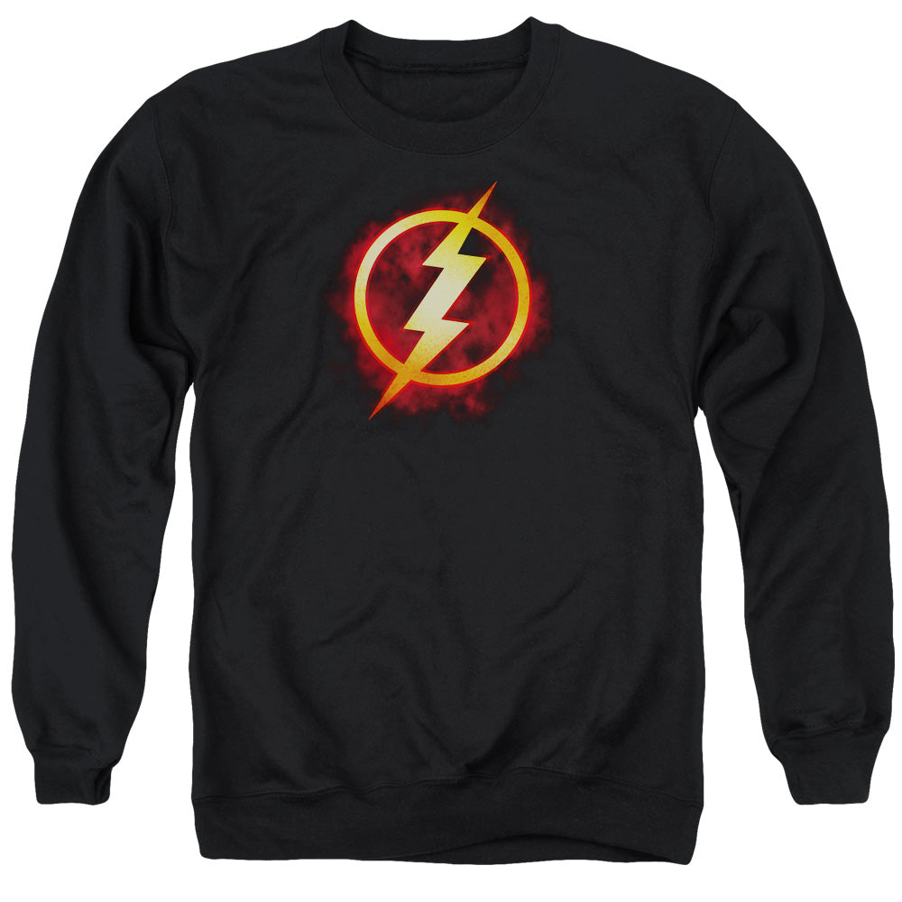 Jla Flash Title Mens Crewneck Sweatshirt Black