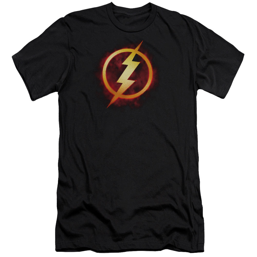 Jla Flash Title Premium Bella Canvas Slim Fit Mens T Shirt Black