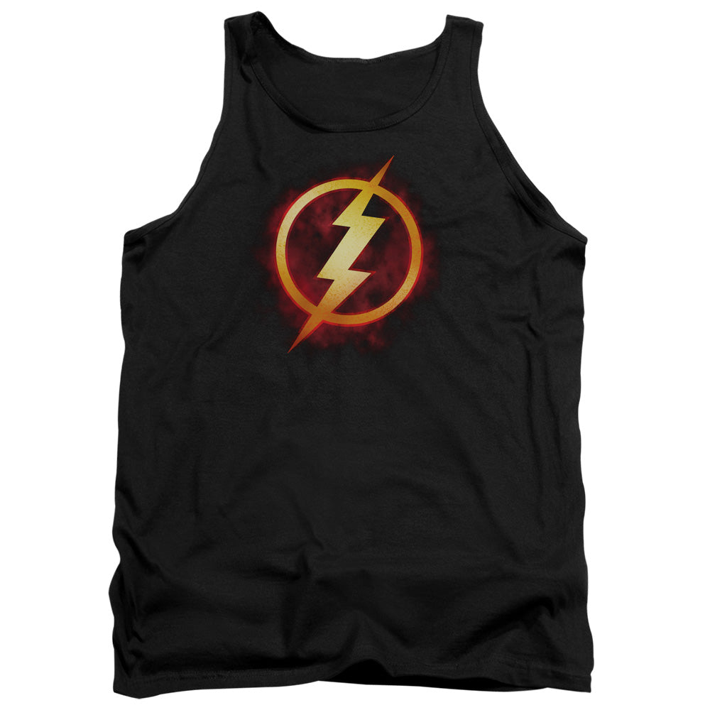 Justice League Assemble Flash Title Mens Tank Top Shirt Black