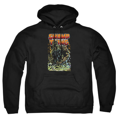 Justice League Of America Swamp Thing Mens Hoodie Black Officially Licensed
