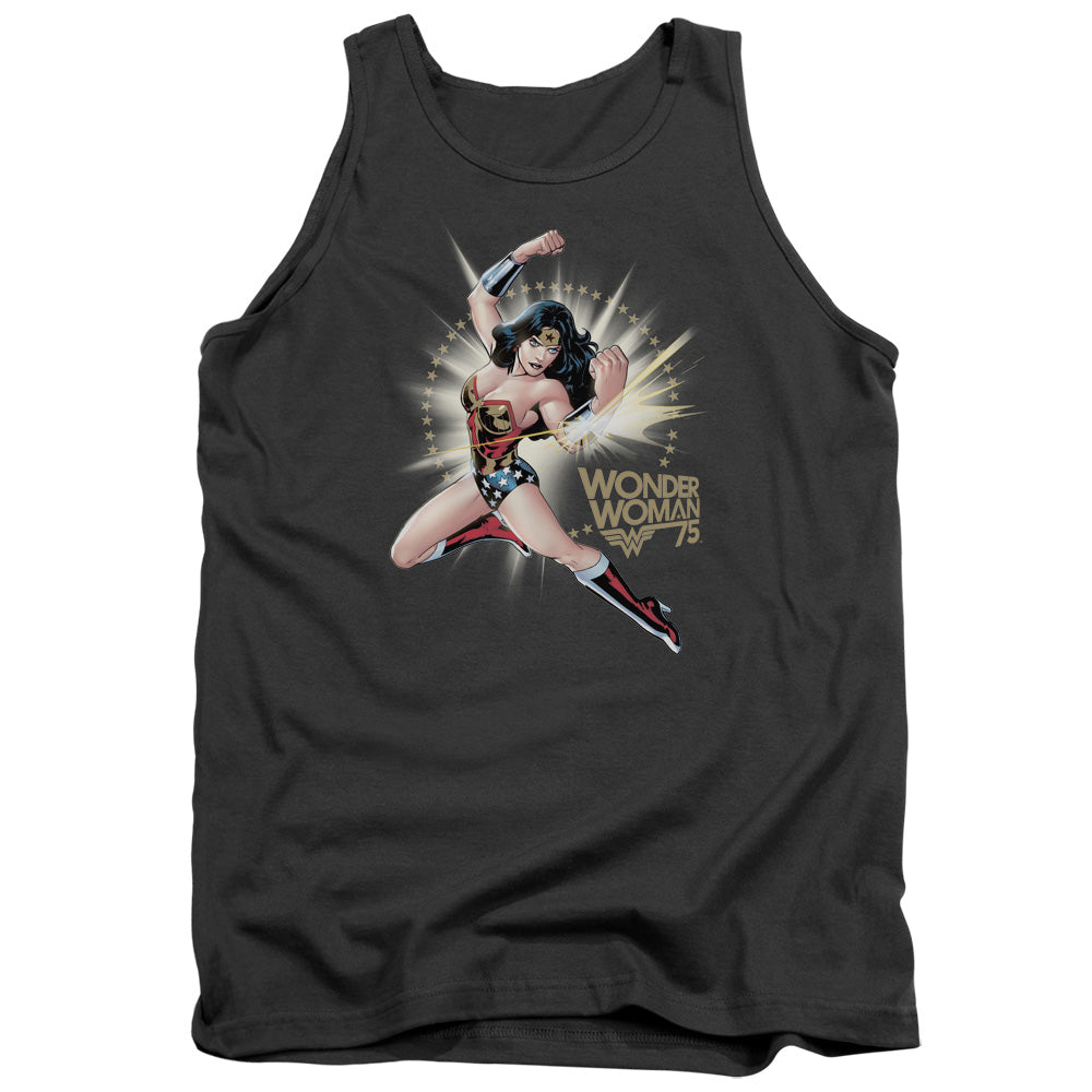 Wonder Woman Ww75 The Bracelets Of Submission Mens Tank Top Shirt Charcoal