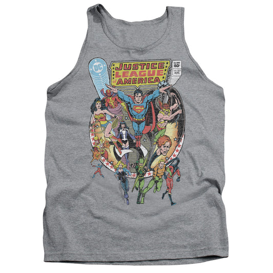 Justice League Assemble Team Up Mens Tank Top Shirt Athletic Heather