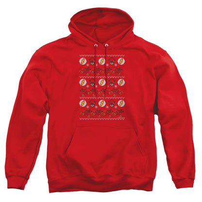 Dc Flash The Flash Ugly Christmas Sweater 
 Mens Hoodie Red Officially Licensed