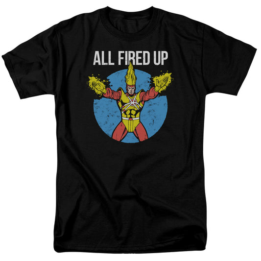Justice League Of America Firestorms Party Mens T Shirt Black