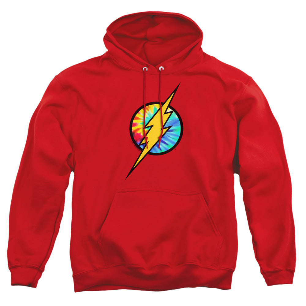 Dc Flash Tie Dye Flash Logo Mens Hoodie Red Officially Licensed