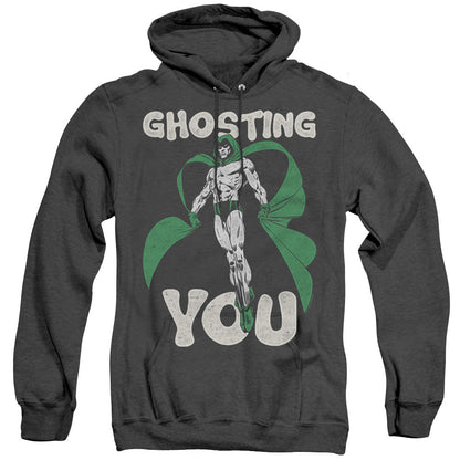 Justice League Of America Ghosting Mens Heather Hoodie Black Officially Licensed