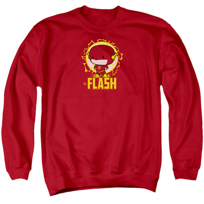 Dc Flash Flash Chibi Mens Crewneck Sweatshirt Red