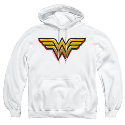 Dc Wonder Woman Airbrush Ww Mens Hoodie White Officially Licensed