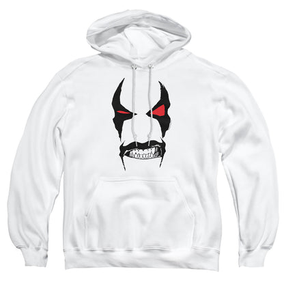 Justice League Of America Lobo Face Mens Hoodie White Officially Licensed