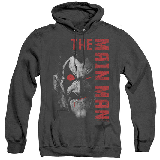 Justice League Of America Main Man Heather Mens Hoodie Black Officially Licensed